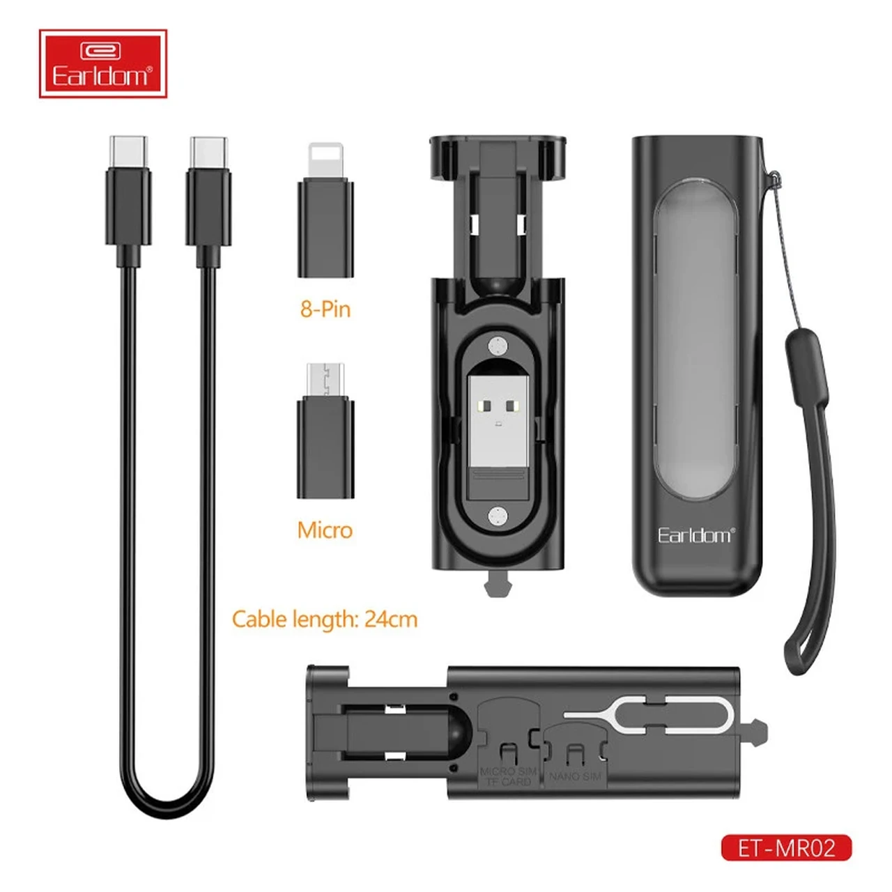 مجموعه لوازم جانبی موبایل Earldom مدل ET-MR02 60W - مشکی